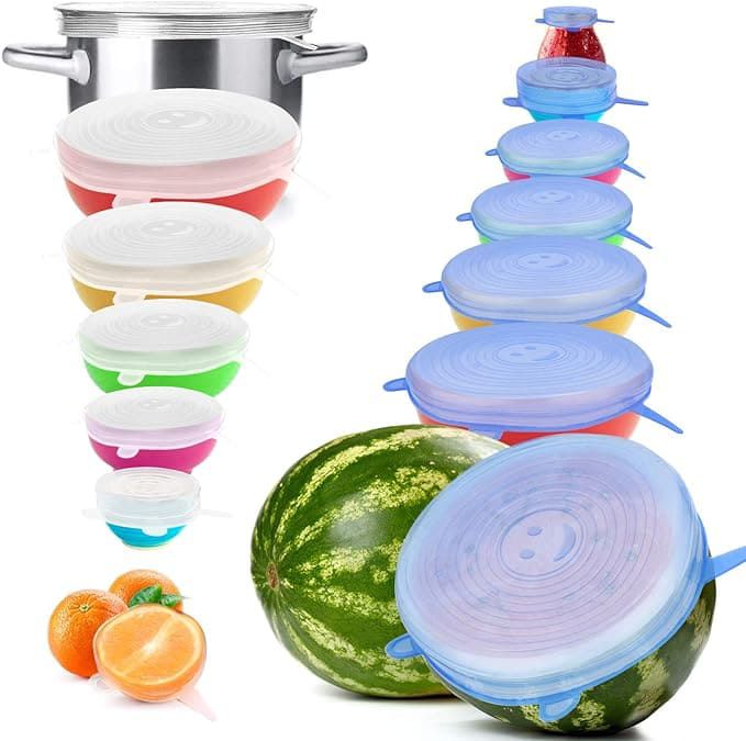 KIT DE 6 TAPAS ELASTICAS DE SILICONA®️