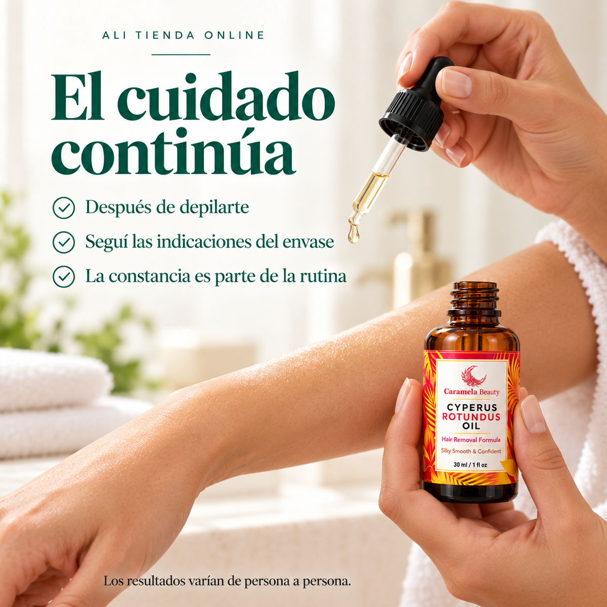 Aceite Cyperus Rotundus Caramela Beauty – 30 ml