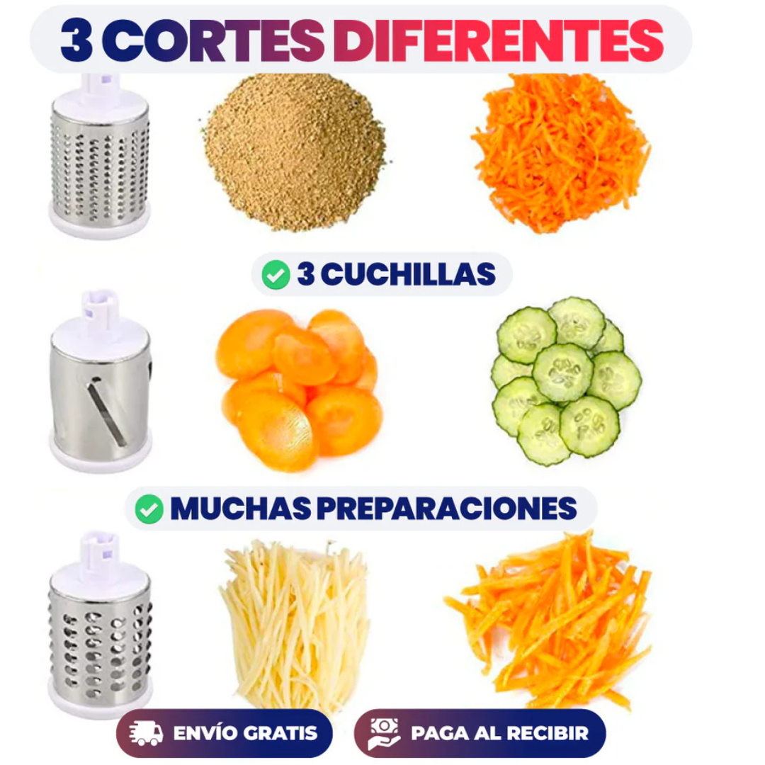 CORTADOR DE VERDURAS ULTRA PRO 3 EN 1®️