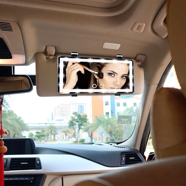 ✨ Espejo LED Portátil Para Auto®️ – Maquillaje Perfecto en Cualquier Lugar