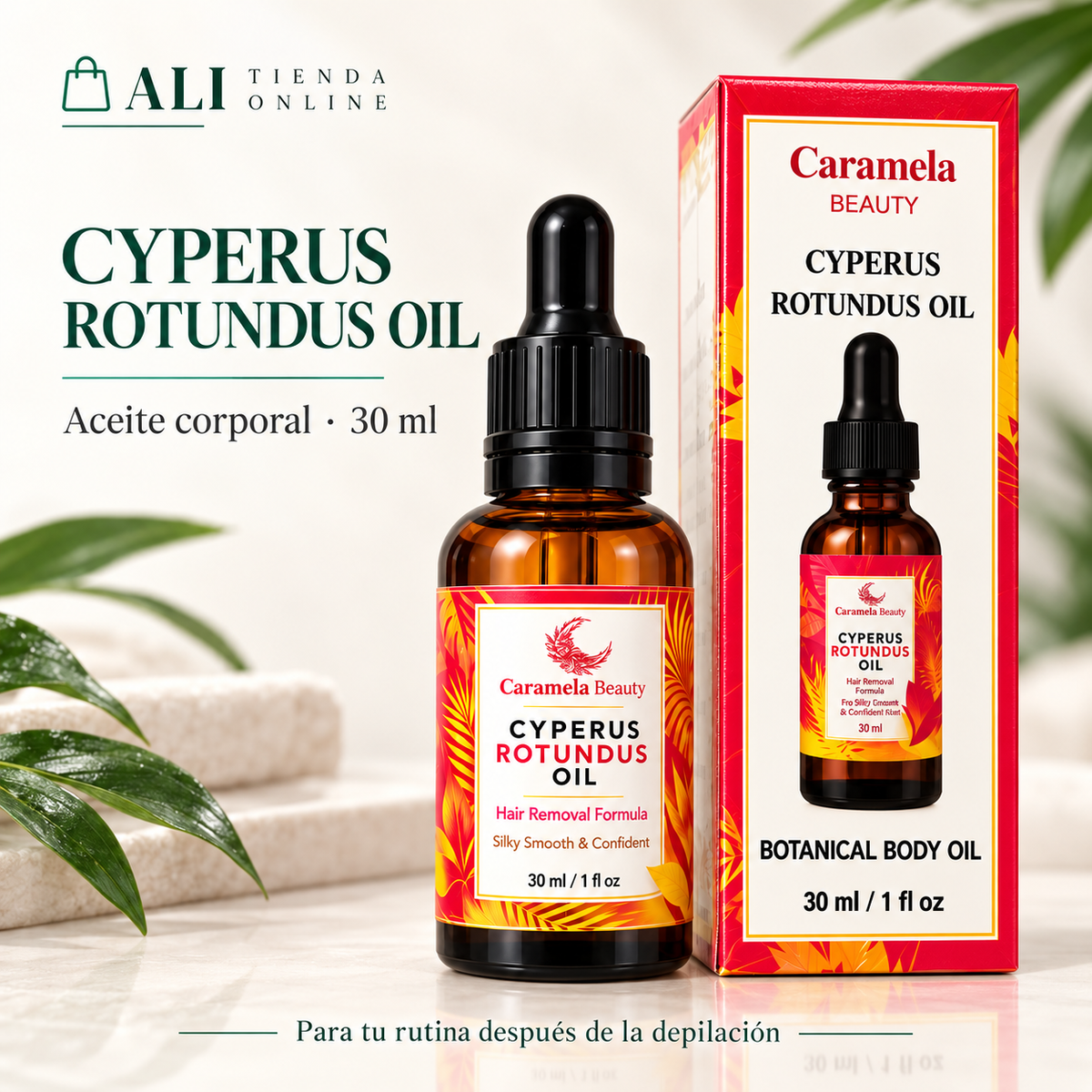 Aceite Cyperus Rotundus Caramela Beauty – 30 ml