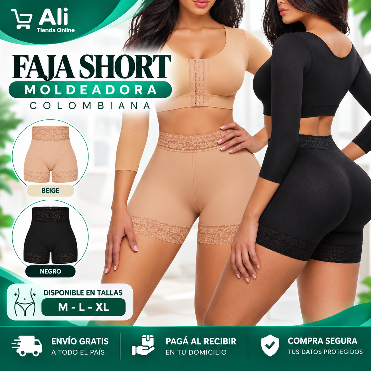 Short Faja Moldeadora Colombiana