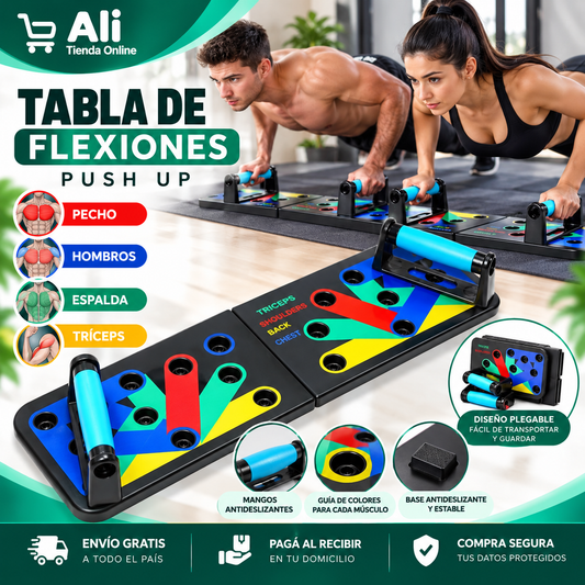 Tabla de Flexiones Push Up Multifuncional®️.