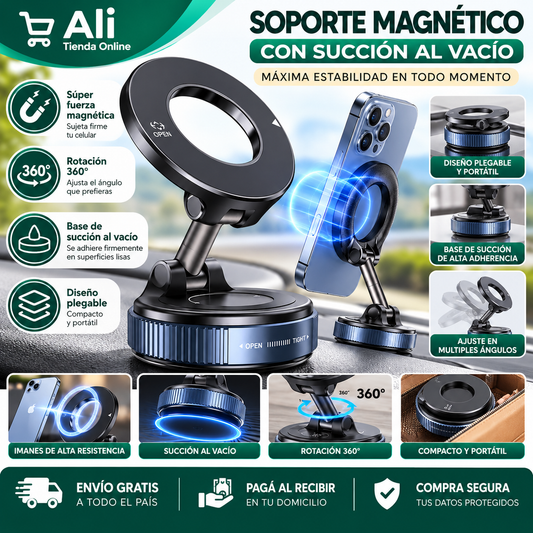 Soporte magnético para celular 360º Premium®️