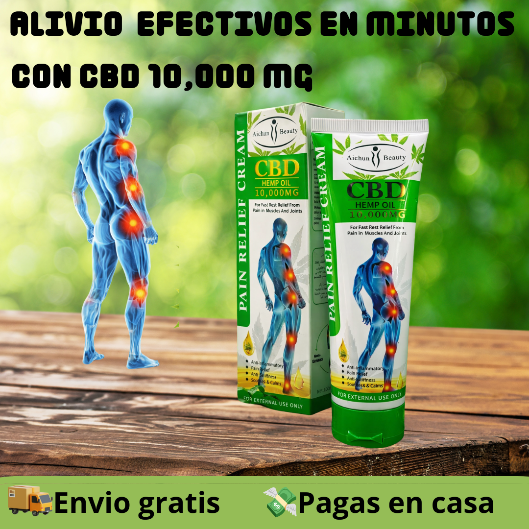 Crema Analgésico  CBD, Alivia El Dolor 100 ml.