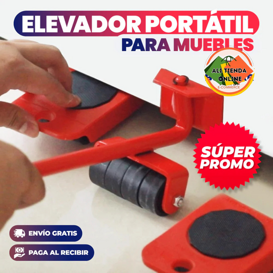 ELEVADOR PORTATIL PARA MUEBLES PESADOS®️