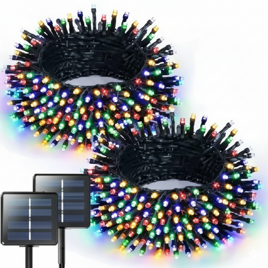 ✨Luces Navideñas (20 metros),Con  Panel Solar LED.