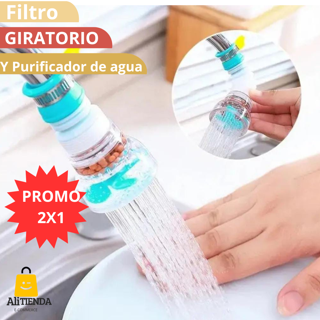PROMO 2X1 FILTRO GIRATORIO Y PURIFICADOR DE AGUA®️