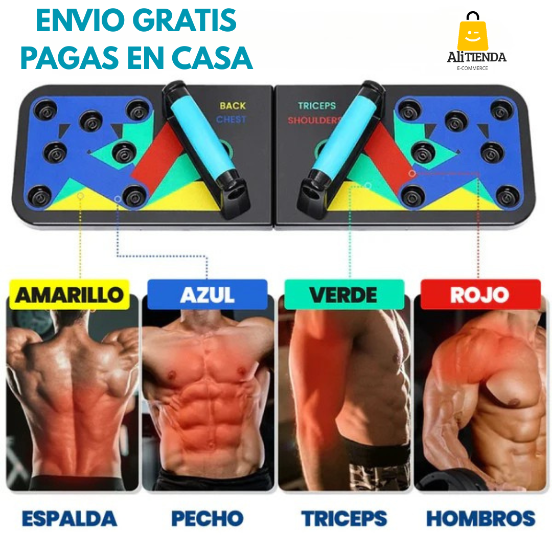 Tabla de Flexiones Push Up Multifuncional®️.