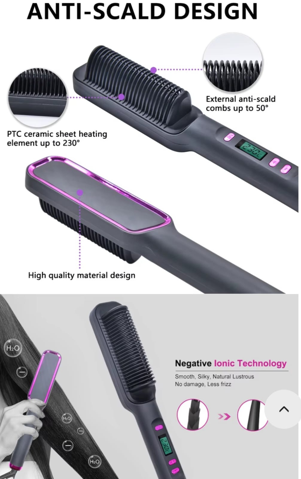 Cepillo Alisador De Pelo Straightener®️